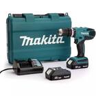 Аккумуляторная дрель-шуруповерт Makita HP457DWE ударная