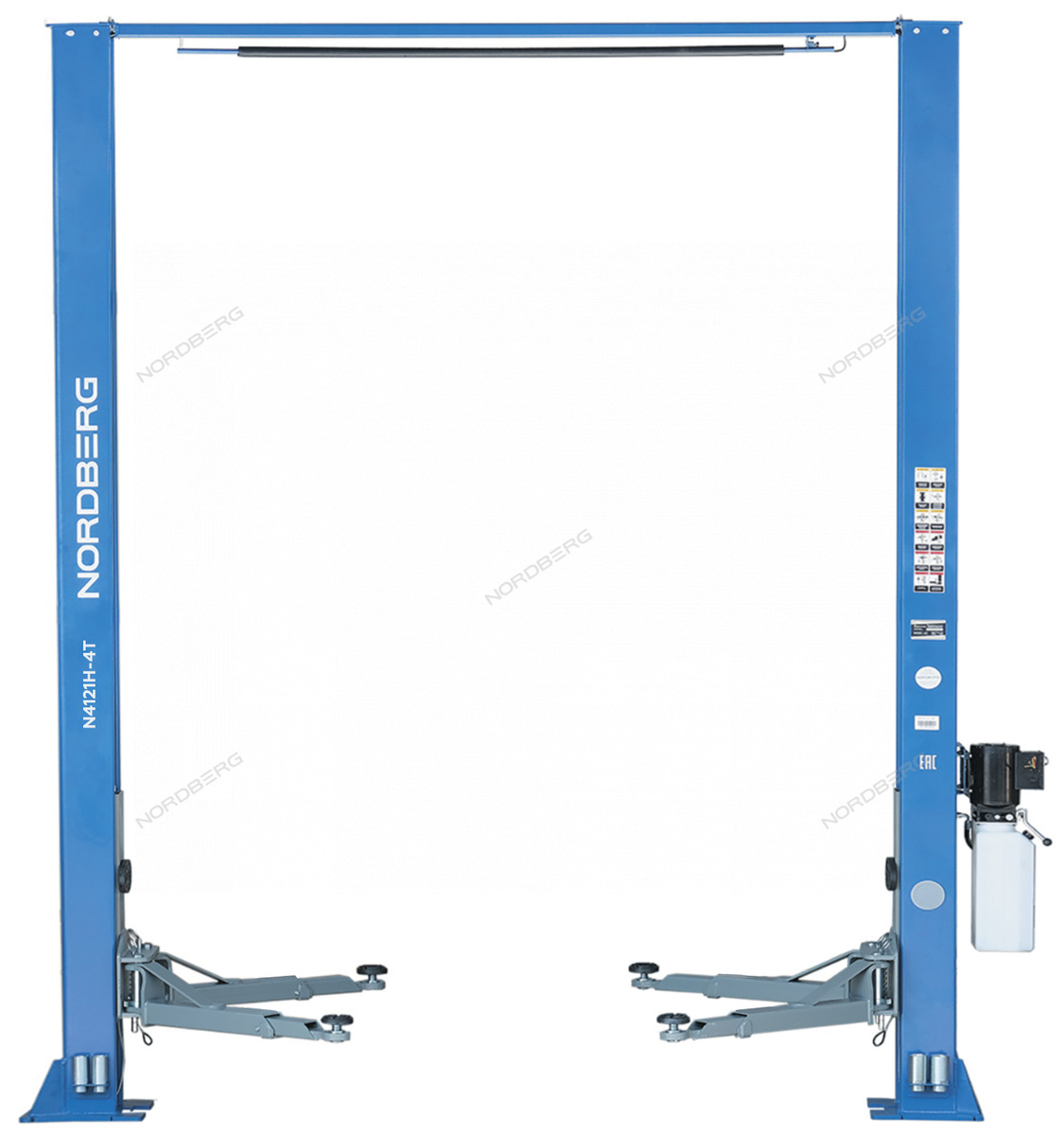 Подъемник двухстоечный 4 т, верхняя синхронизация, 220 В NORDBERG N4121H-4T_220 — Фото 1