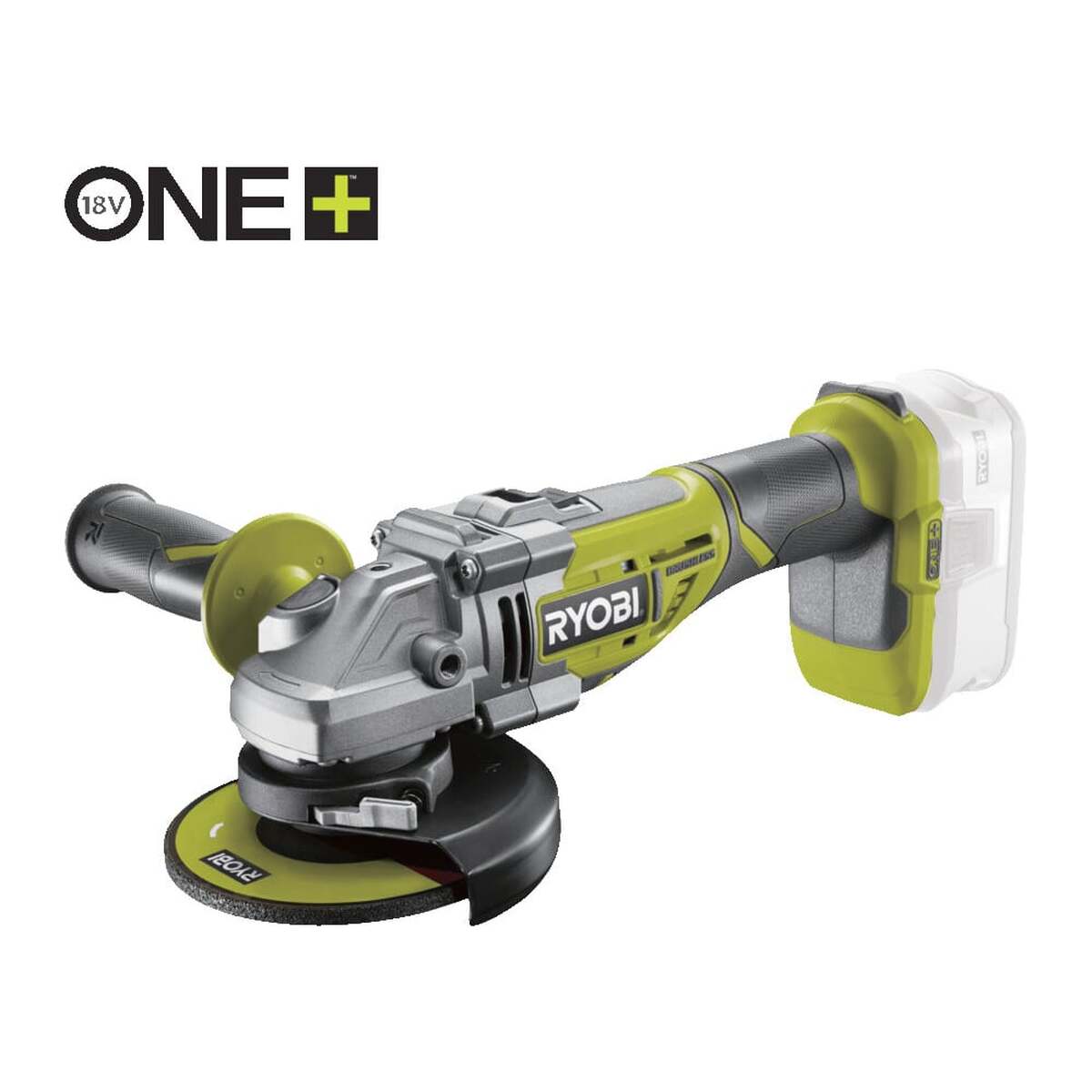 Углошлифмашина бесщеточная Ryobi ONE+ R18AG7-0 без аккумулятора в комплекте 5133002852 — Фото 1